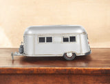 12" Silver Metal Camping Trailer Decorative Tissue Box