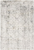 5' X 7' Gray and Ivory Abstract Area Rug