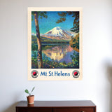24" X 32" Mt. St. Helens C1920S Vintage Travel Poster Wall Art