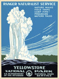 24" x 32" Yellowstone National Park c1938 Vintage Travel Poster Wall Art