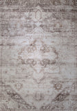7' X 10' Brown and Ivory Oriental Area Rug