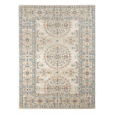 2' X 3' Blue and Orange Medallion Stain Resistant Indoor Outdoor Area Rug
