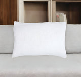 16" X 24" Snow Cotton Throw Pillow Cover