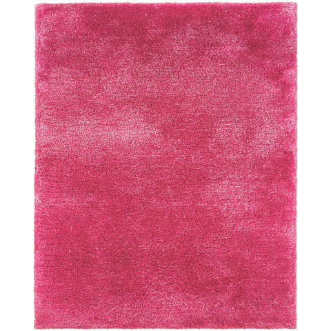 5' X 7' Pink Shag Hand Tufted Area Rug