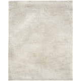 3' X 5' Ivory Shag Hand Tufted Area Rug