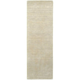 8' Beige Wool Hand Tufted Runner Rug