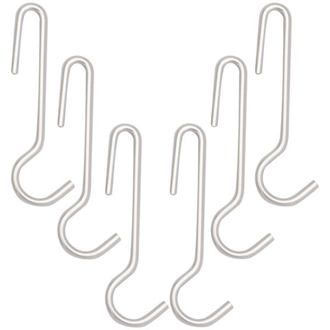 POT RACK HOOKS 6PK CHROME