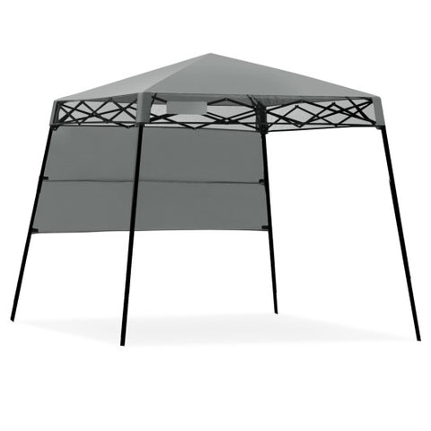 7 x 7 Feet Sland Adjustable Portable Canopy Tent with Backpack-Gray 7 x 7