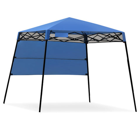 7 x 7 Feet Sland Adjustable Portable Canopy Tent with Backpack-Blue 7 x 7