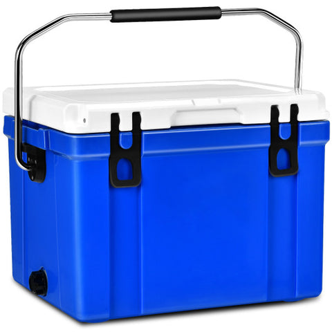26 Quart Portable Cooler with Food Grade Material-Blue 26 Quart Portable