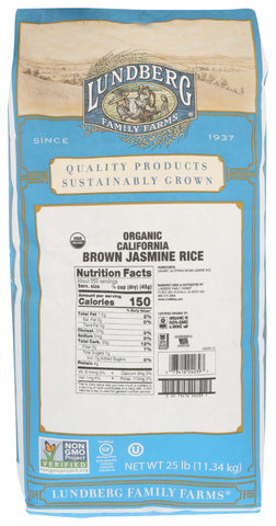 Lundberg Rice Brn Jasmin (1x25LB )