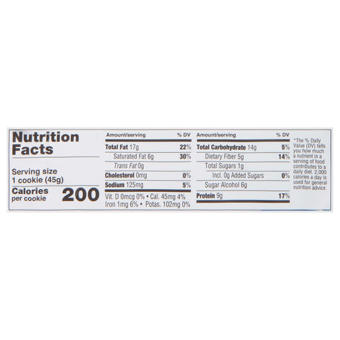 L&L KETO CKIE PNUT BTTR ( 12 X 1.6 OZ   )