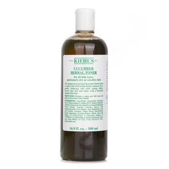 Cucumber Herbal Alcohol-Free Toner - For Dry or Sensitive Skin Types  500ml/16.9oz