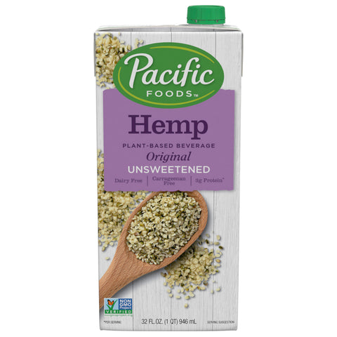 Pacific Natural Foods Hemp Milk Un Sweet Original (12x32OZ )
