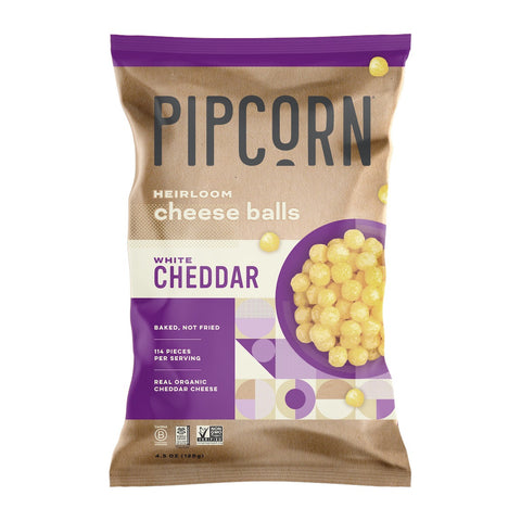 PIPCRN WHT CHDR CHS BALL ( 12 X 4.5 OZ   )