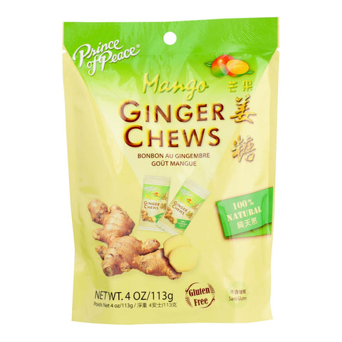 PRINCE GINGER MANGO CHEW ( 1 X 4 OZ   )