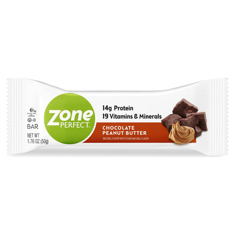 Zone Choc Peanut Butter Nutrition Bar (12x1.76 Oz)