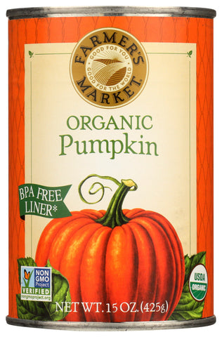 Farmers Market Can Pumpkin (12x15OZ )