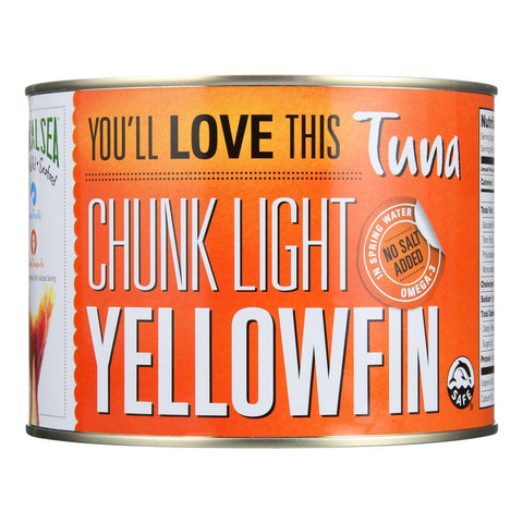 Natural Sea Yellowfin Chunk Light Tuna No Salt (6x66.5 Oz)