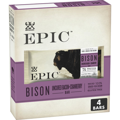 EPIC BAR BISON UNCRD BCN ( 8 X 5.2 OZ   )
