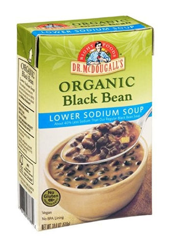 Dr. McDougall's Black Bean, Lower Sodium (6x18 Oz)
