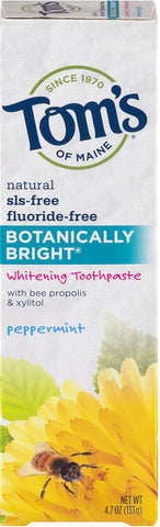 Tom's Of Maine Botanically Bright Peppermint Toothpaste (6x4.7 Oz)