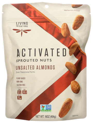 Living Intentions Sprouted Almonds (4x16 OZ)