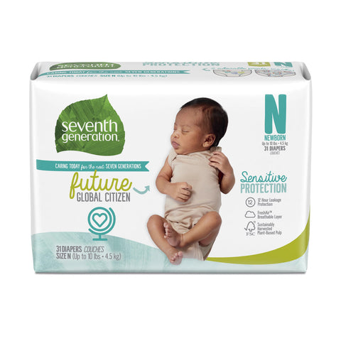 7 GEN DIAPERS NEWBORN ( 4 X 36 CT   )