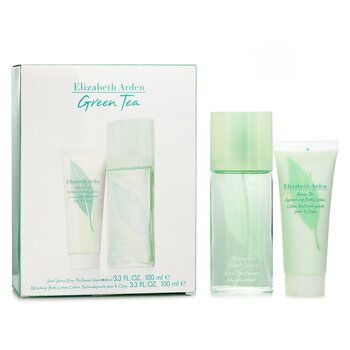 Green Tea Coffret: Eau Parfumee Spray 100ml/3.3oz + Refreshing Body Lotion 100ml/3.3oz - 2pcs