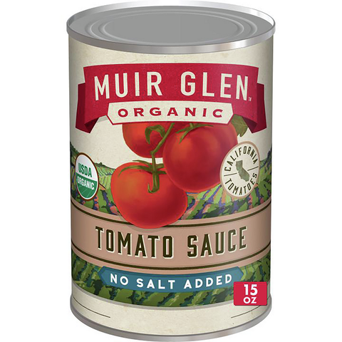 Muir Glen Tomato Sauce No Salt (12x15 Oz)