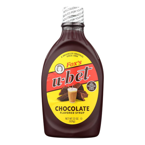 FOX U BET CHOC FLAV SYR ( 12 X 22 OZ   )