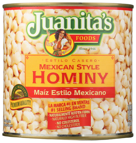 JUANITAS MEX STYL HOMINY ( 12 X 25 OZ   )