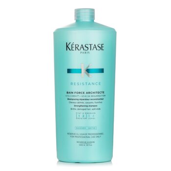 Resistance Bain Force Architecte Strengthening Shampoo (For Brittle, Damaged Hair, Split Ends) - 1000ml/34oz