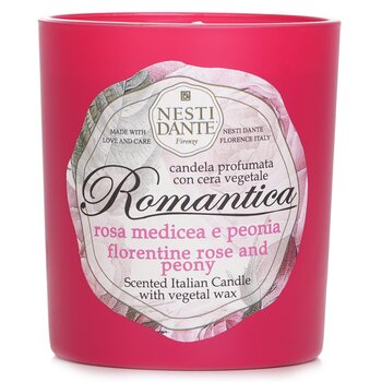 Scented Italian Candle - Romantica Florentine Rose & Peony - 160g/5.64oz