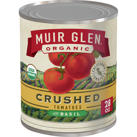 Muir Glen Crushed Tomato With Basil (12x28 Oz)