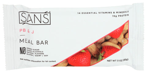 SANS PB&J MEAL BAR ( 12 X 3 OZ   )