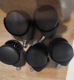 Office Chair 2” Casters Heavy Duty Rubber Swivel Wheels Replacement-SET OF 5