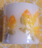 Candles Natural Fall Dried Leaves NEW 3.5" & 3.5" Brand New!
