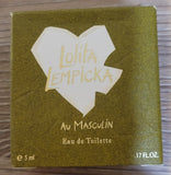 Lolita Lempicka Au Masculin Eau De Toilette 5 mL .17 fl oz MINI Perfume Rare NIB
