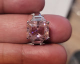 Simulated Pink Diamond Engagement Ring Famous Singer Inspired Size 7