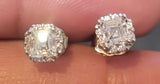 Devon's Asscher Cut CZ Stud Earrings- 1 TCW