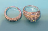 Vanora's CZ Antique Wedding Ring Set Size: 5
