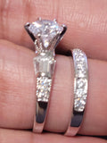 Raj's Cubic Zirconia Wedding Ring Set Size: 8