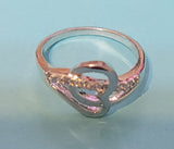 Gisella's CZ Double Heart Commitment Ring Size: 7