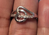 Gisella's CZ Double Heart Commitment Ring Size: 7