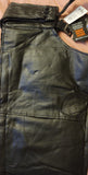 Diamond Plate™ Rock Design Genuine Buffalo Leather Motorcycle Chaps Size: Large