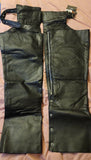 Diamond Plate™ Rock Design Genuine Buffalo Leather Motorcycle Chaps Size: Large