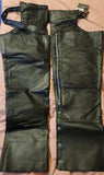 Diamond Plate™ Rock Design Genuine Buffalo Leather Motorcycle Chaps Size: Large