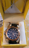 Invicta Men's 0360 Reserve Collection Venom Chronograph Black Leather Watch