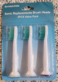 Electric Toothbrush Heads Compatible w/ Sonic Care with Power Up. 3 Toothbrush Heads P-HX-6013